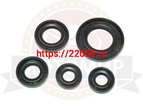 Набор сальников YBR125 (20x38x5, 20x30x6, 12x21x4, 10x18x5 , 12x18 x 5) (компл.) фото 2