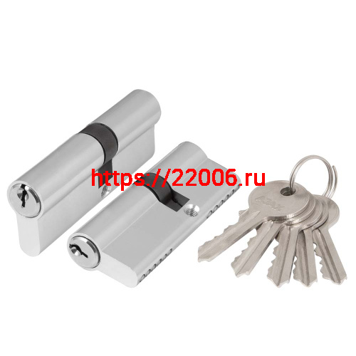 Цилиндровый Ajax (Аякс) механизм (AZ100/60) AZ1000Key60 (25+10+25) CP хром Цилиндровый Ajax (Аякс) механизм (AZ100/60) AZ1000Key60 (25+10+25) CP хром