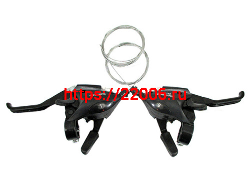 Комплект ручек перекл.скор.Index (моноблок черн.)3*8 аналог Shimano EF-50 3132666-14