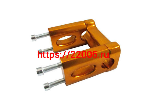 Кронштейн руля питбайк ТИП-2 желтый Кронштейн руля питбайк ТИП-2 желтый