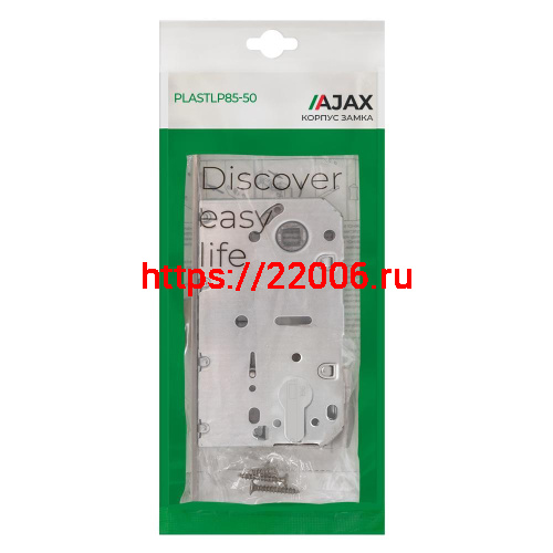 Корпус Ajax (Аякс) врезного замка c защёлкой PLASTLP85-50 SN матовый никель фото 2 Корпус Ajax (Аякс) врезного замка c защёлкой PLASTLP85-50 SN матовый никель фото 2