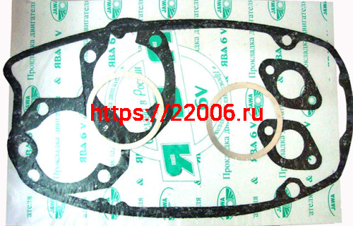 Набор прокладок двигателя (ЦПГ) Ява 6В Набор прокладок двигателя (ЦПГ) Ява 6В