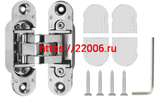 Петля Armadillo (Армадилло) скрытой установки U3D6000 CP (11160UN3D) хром фото 3