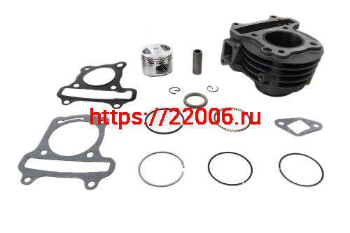 Поршневая в сборе Скутер 4х такт.(цил,порш,кольца,палец) 60см3 (44 мм) ММ