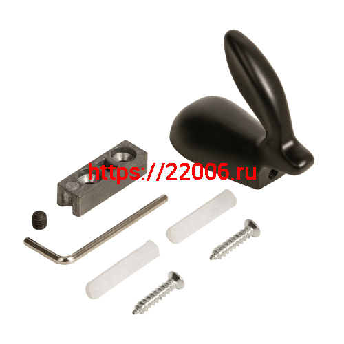 Крючок Ajax (Аякс) настенный MB-LM/K-001 BL черный фото 4