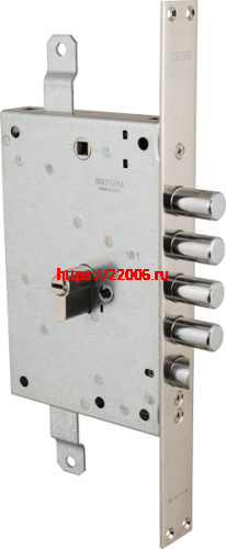 Корпус Mottura (Моттура) врезного замка с защёлкой 85.971-S RN (левый)