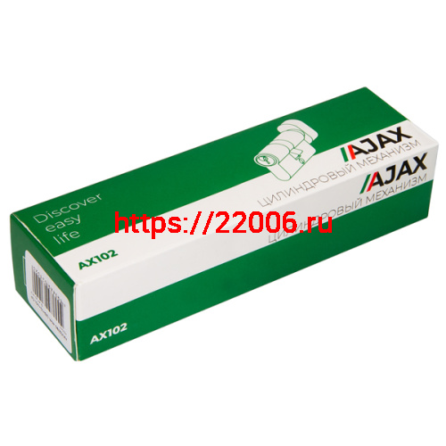 Цилиндровый Ajax (Аякс) механизм (AX102/60) AX1002Knob60 (25+10+25) CP хром с вертушкой фото 2 Цилиндровый Ajax (Аякс) механизм (AX102/60) AX1002Knob60 (25+10+25) CP хром с вертушкой фото 2