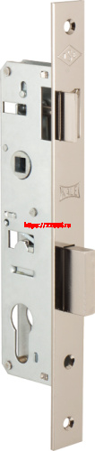 Корпус Kale kilit (Кале килит) узкопрофильного замка с защёлкой 153 (35 mm) w/b (никель)