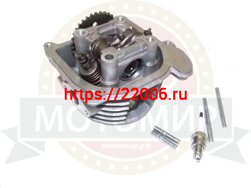 Головка цилиндра 4х такт. в сборе GY6-50 (FT50QT-4, 4А, 10, 18) 39 мм фото 2