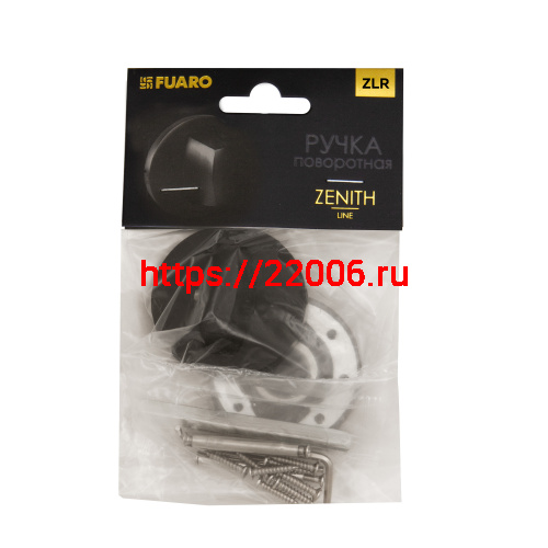 Ручка Fuaro (Фуаро) поворотная BK6.R.ZLR52 BL-24 черный фото 2