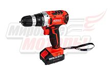 Дрель аккум (шуруповерт) BRAIT BCD12S (12В Li-ion; 2 акк.1,5Ач, регул скорости, 22Нм, инд заряда