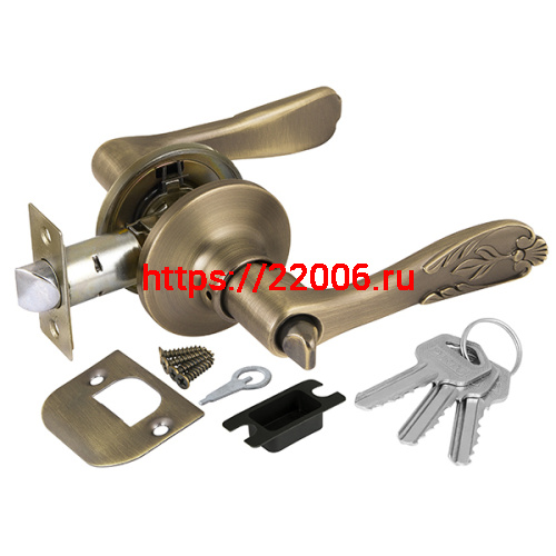 Ручка Punto (Пунто) защелка DK633 MAB-ET (6033 MAB-E) (кл./фик.) мат.бронза Ручка Punto (Пунто) защелка DK633 MAB-ET (6033 MAB-E) (кл./фик.) мат.бронза