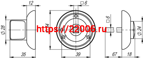 Ручка Armadillo (Армадилло) поворотная WC-BOLT BK6-1GP/SG-5 золото/матовое золото фото 3 Ручка Armadillo (Армадилло) поворотная WC-BOLT BK6-1GP/SG-5 золото/матовое золото фото 3