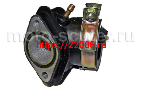 Патрубок карбюратора 152QMI, 157QMJ 125/150сс 4Т (впускной коллектор) TMMP Патрубок карбюратора 152QMI, 157QMJ 125/150сс 4Т (впускной коллектор) TMMP