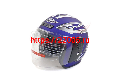 Шлем CONCORD XZH03 синий матовый "S,M,L,XL,XXL" (открытый)