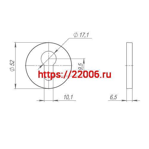 Накладка Fuaro (Фуаро) на цилиндр ET.R.SLR52 BL-24 черный фото 3 Накладка Fuaro (Фуаро) на цилиндр ET.R.SLR52 BL-24 черный фото 3