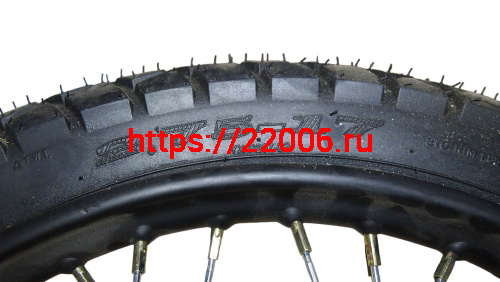 Колесо 17" 1,4х17 переднее спицованное в сборе TRICKLER XY110-17A фото 4 Колесо 17" 1,4х17 переднее спицованное в сборе TRICKLER XY110-17A фото 4