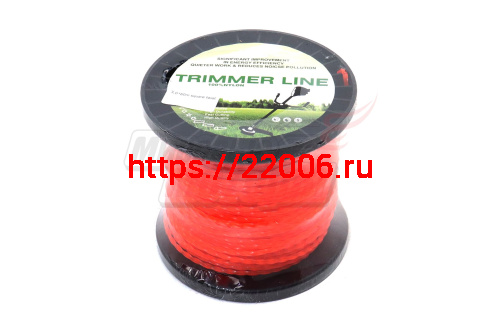 Леска триммерная (3,0*60м) TRIMMER LINE в бобине (квадрат витой)