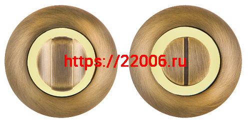 Ручка Fuaro (Фуаро) поворотная BK6.R.RM54 (BK6 RM) AB/GP-7 бронза/золото