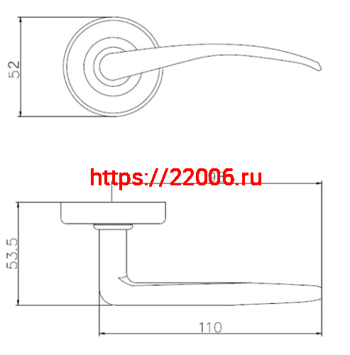 Ручка Punto (Пунто) анодированная LM/AN R.H50.015 AB-6 бронза фото 3 Ручка Punto (Пунто) анодированная LM/AN R.H50.015 AB-6 бронза фото 3