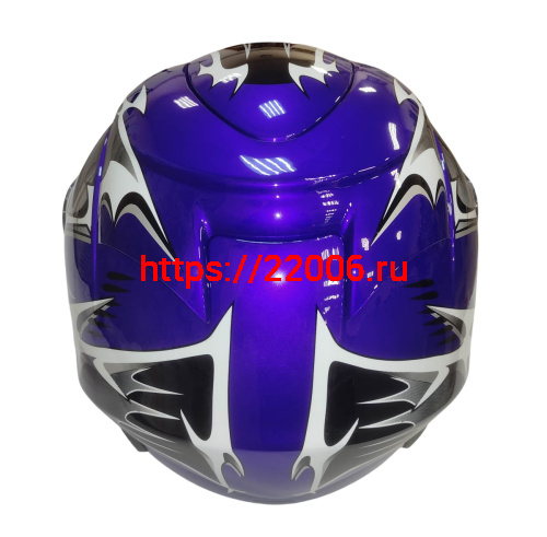 Шлем интеграл KIRIN KL-118, черный, серый, красный, синий, размер S фото 6