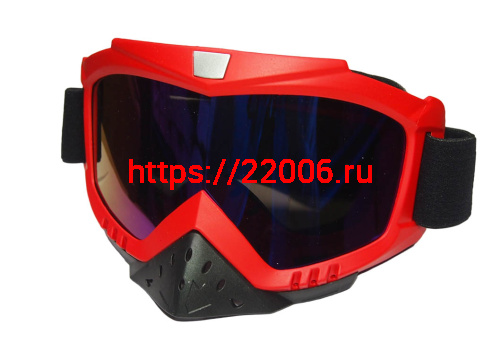 Очки NORTH WOLF YМ655 мотокросс с отсекателем/красные Очки NORTH WOLF YМ655 мотокросс с отсекателем/красные