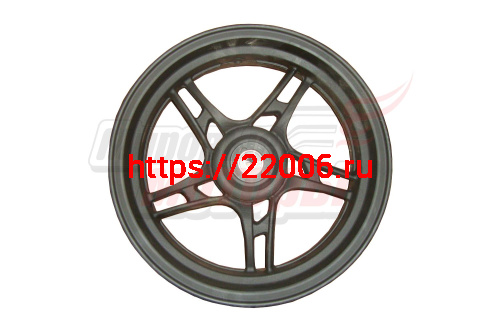 Обод 13" передний литой чёрный скутер (3,5"x13") Обод 13" передний литой чёрный скутер (3,5"x13")